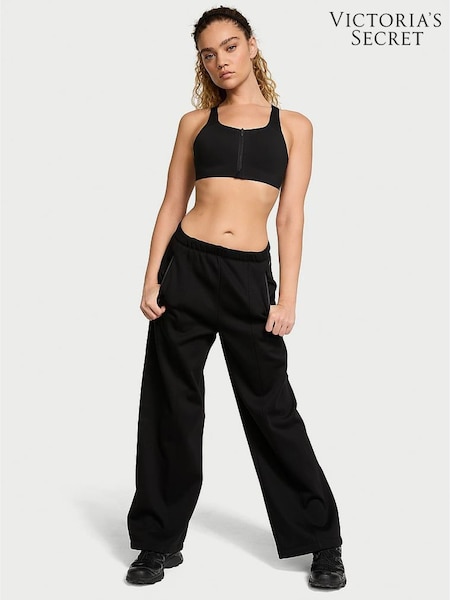 Victoria's Secret Black Fleece Wide Leg Jogger (AD8637) | £49