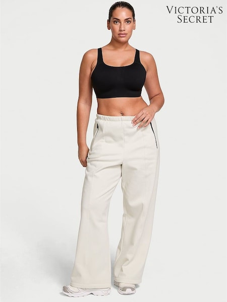 Victoria's Secret White Fleece Wide Leg Jogger (AD8655) | £49
