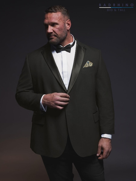 BadRhino Big & Tall Black Tailoring Dinner Jacket (AD9287) | £94