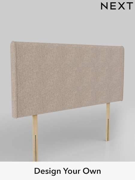 Chunky Chenille/Light Dove Contemporary Headboard (AD9388) | £170
