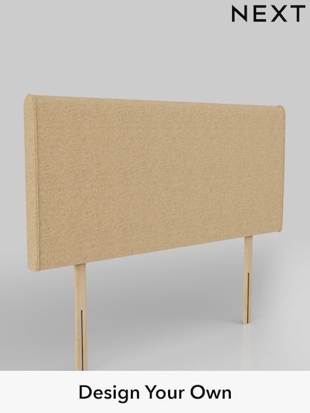 Chunky Chenille/Mid Camel Brown Contemporary Headboard (AD9396) | £245