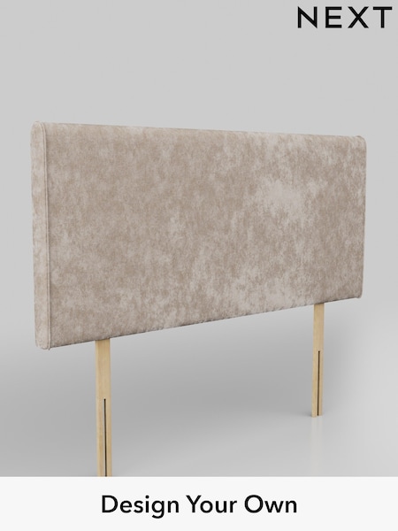 Distressed Velour/Mid Natural Contemporary Headboard (AD9413) | £245