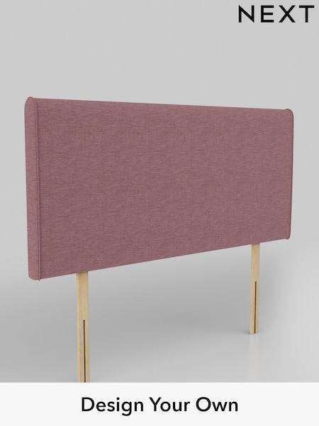 Fine Chenille Easy Clean/Mid Mulberry Purple Contemporary Headboard (AD9500) | £195