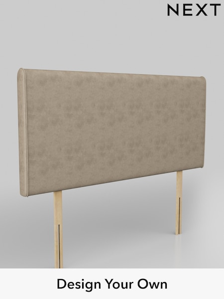 Monza Faux Leather Easy Clean/Mink Brown Contemporary Headboard (AD9515) | £195