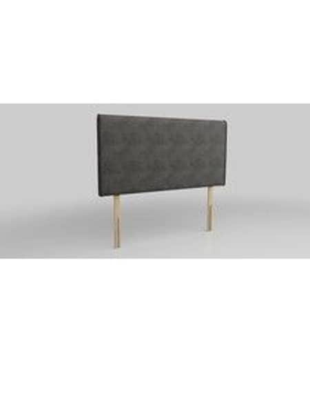 Monza Faux Leather Easy Clean/Dark Grey Contemporary Headboard (AD9520) | £195