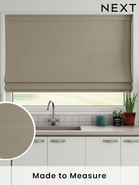 Mink Brown Cotton Made To Measure 100% Cotton Roman Blind (AD9627) | £42