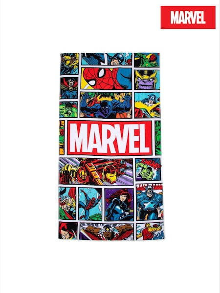 Avengers Multicolor Vintage Comic Beach Towel (AD9900) | £20