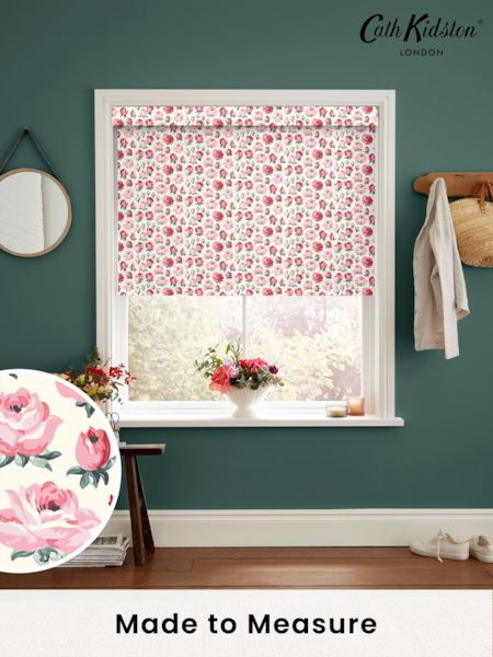 Cath Kidston Pink And Red Rose Buds Made To Measure Roller Blind (AD9972) | £58