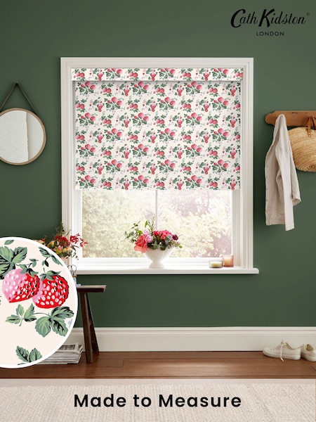Cath Kidston Rose Pink Strawberries Made to Measure Roller Blind (AD9982) | £58
