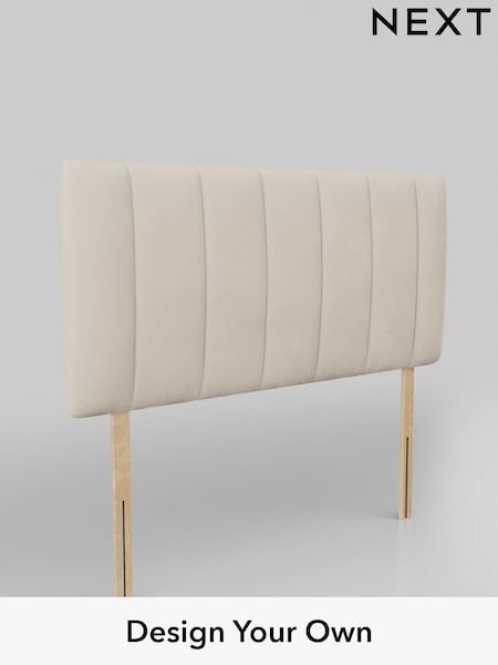 Plush Velvet Easy Clean/Oyster Panel Headboard (AD9998) | £195