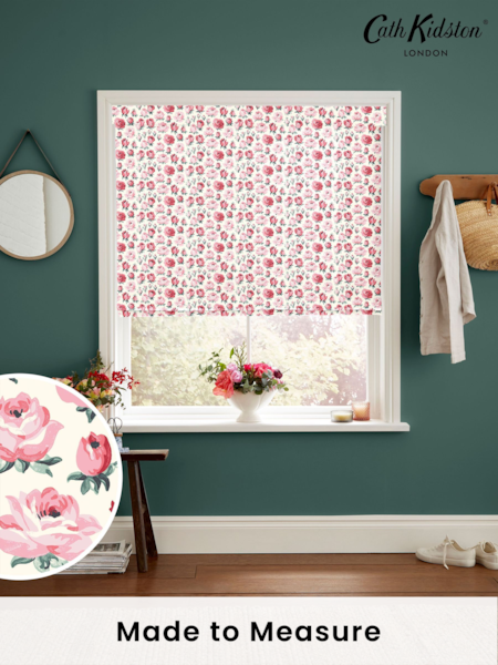 Cath Kidston Pink and Red Rose Buds Made to Measure 100% Cotton Roman Blind (AE0217) | £79