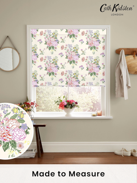 Cath Kidston Cream Summer Floral Made to Measure 100% Cotton Roman Blind (AE0221) | £79