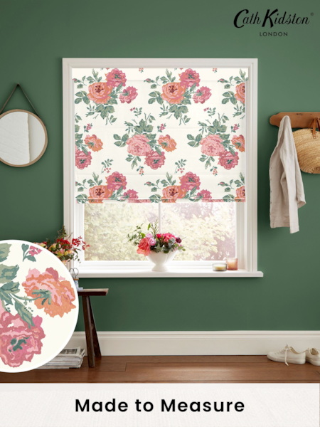 Cath Kidston Pink Archive Rose Print Made to Measure 100% Cotton Roman Blind (AE0227) | £79