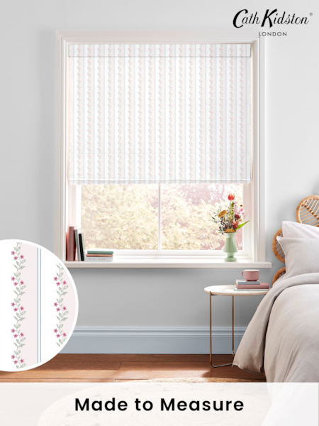 Cath Kidston Cream Ticking Vine Made to Measure 100% Cotton Roman Blind (AE0240) | £79