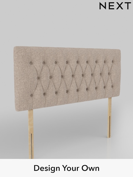 Chunky Chenille/Light Dove Parisian Headboard (AE0259) | £245