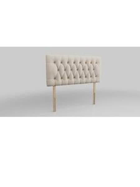 Plush Velvet Easy Clean/Oyster Parisian Headboard (AE0372) | £245