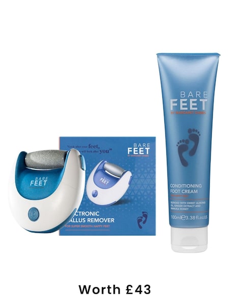 Bare Feet by Margaret Dabbs Electronic Callus Remover and Conditioning Foot Cream 100ml Duo (Worth £43) (AE0482) | £37