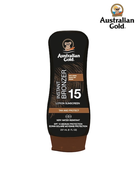 Australian Gold SPF 15 Instant Bronzer Lotion Suncream 237ml (AE2436) | £16