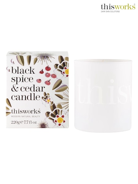 This Works Black Spice & Cedar Scented Candle (AE2524) | £28