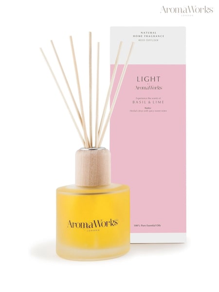 AromaWorks Basil Lime Light Reed Diffuser 200ml (AE3281) | £20