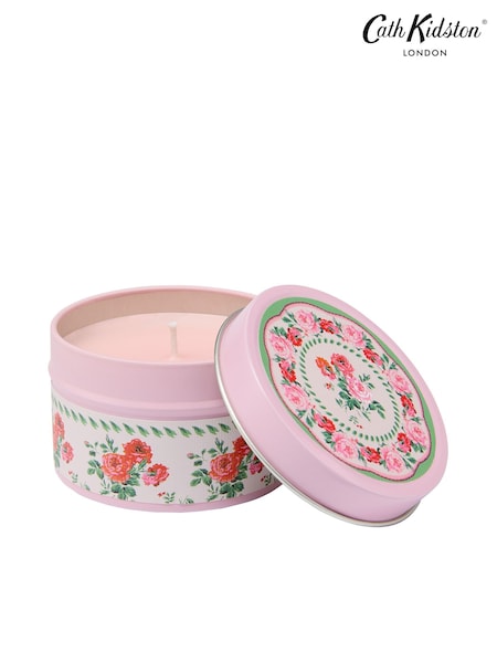 Cath Kidston Pink Coming Up Roses Candle Tin 100g (AE3775) | £12