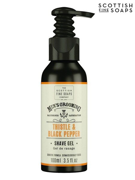 Scottish Fine Soaps Thistle  Black Pepper Shave Gel Pump 100ml (AE3806) | £12