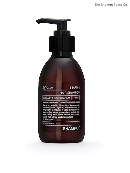 The Brighton Beard Co. Alfriston Bergamot & Rose Geranium Beard Shampoo (AE3841) | £17