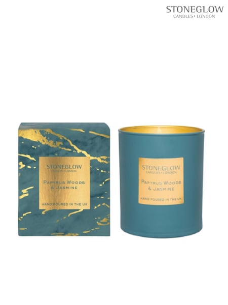 Stoneglow Papyrus Woods & Jasmine Tumbler Scented Candle (AE3948) | £28