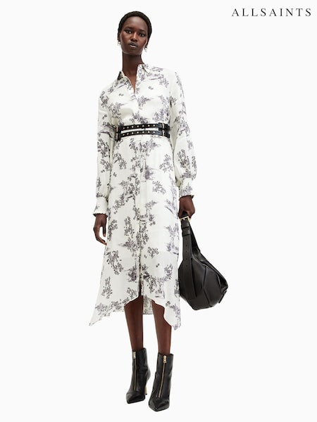 AllSaints White Skye Dress (AE4203) | £259