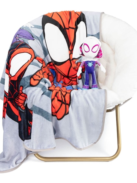 Spidey and his Amazing Friends Grey Ghost Spider Cuddle Pillow Set (AE4215) | £30