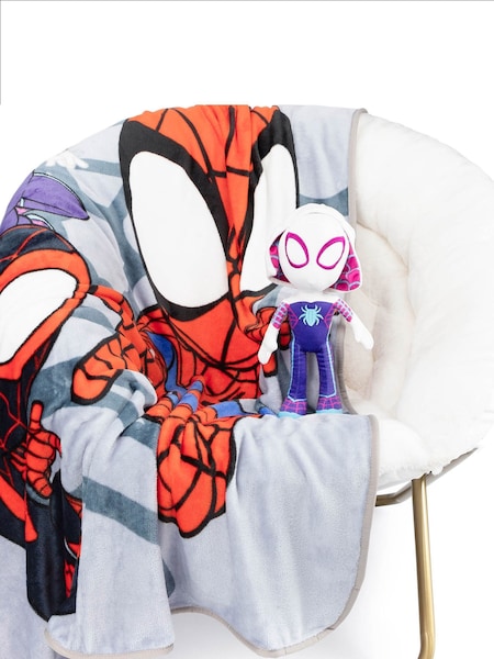 Spidey and his Amazing Friends Grey Gwen Fluffy Blanket (AE4225) | £22