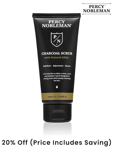 Percy Nobleman Charcoal Scrub with Natural AHAs 75ml (AE4374) | £10