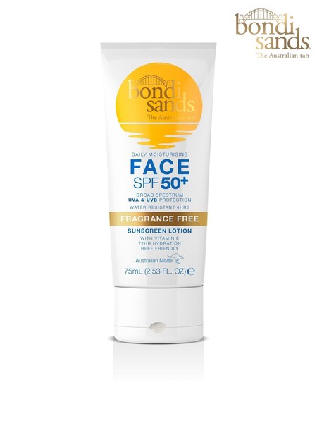 Bondi Sands SPF 50+ Fragrance Free Sunscreen Lotion for Face 75ml (AE4387) | £10
