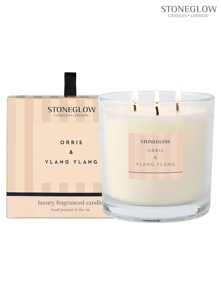 Stoneglow Orris & Ylang Ylang 3 Wick Modern Classics Scented Candle (AE4500) | £55