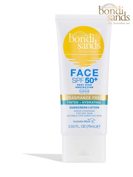 Bondi Sands SPF 50+ Fragrance Free Tinted Hydrating Face Lotion (AE4525) | £10