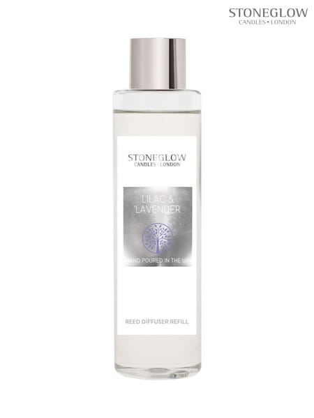 Stoneglow Lilac & Lavender 210ml Refill Natures Gift Reed Diffuser (AE4598) | £24