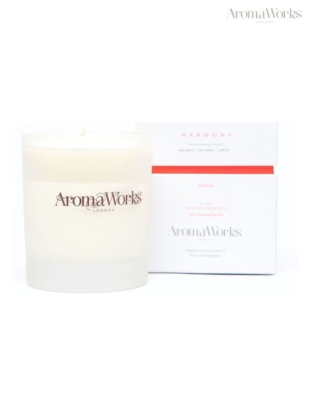 AromaWorks Signature Glass Harmony Candle (AE4617) | £15