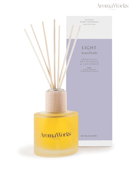 AromaWorks Petitgrain Lavender Light Reed Diffuser 200ml (AE4679) | £20