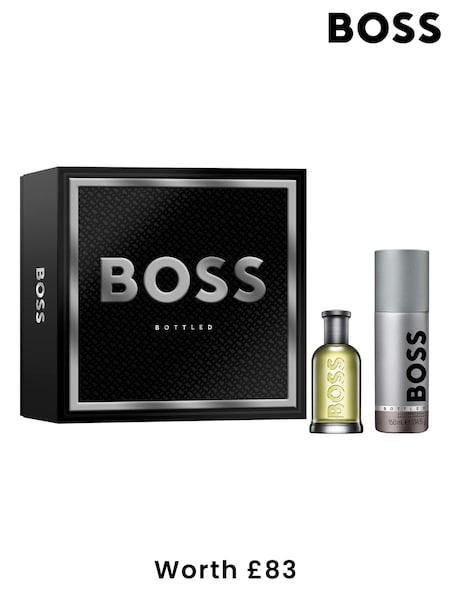 BOSS Bottled Eau de Toilette 50ml & Deodorant Spray 150ml Gift Set (Worth £83) (AE4826) | £47