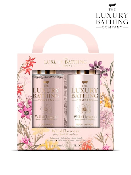 The Luxury Bathing Company Peony, Peach & Raspberry Glamourous Glow Gift Set (AE5302) | £7.50