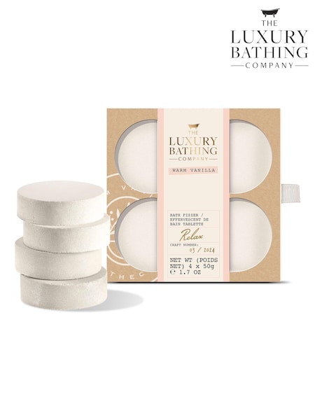 The Luxury Bathing Company Warm Vanilla Relax Bath Fizzers (AE5390) | £7