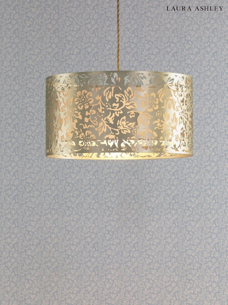 Laura Ashley Champagne Sweet Alyssum Easy Fit Pendant Ceiling Light (AE5599) | £65