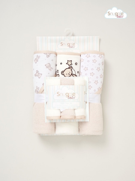 Snuggle Tots Hooded Towels and Wash Cloths 3 Pack (AE5608) | £22