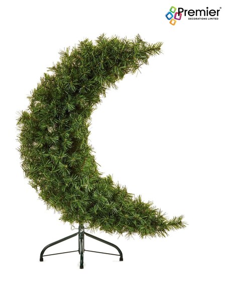 Premier Decorations Ltd Green Crescent Moon PVC Christmas 3ft Tree (AE5617) | £50