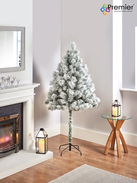 Premier Decorations Ltd Green Snowy Flocked Parasol Christmas 6ft Tree (AE5682) | £80