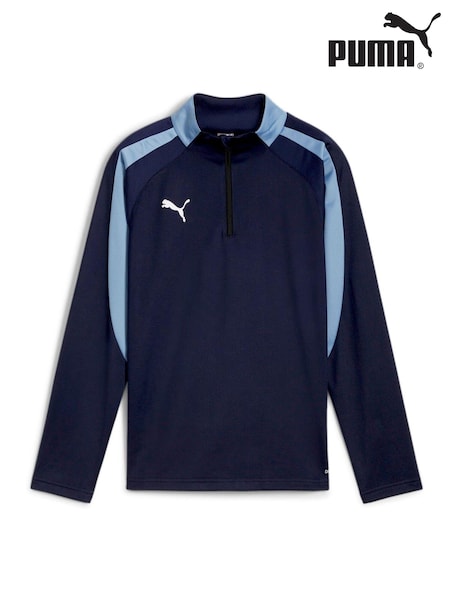 Puma Blue Boys individual LIGA Quarter-Zip Top (AE5864) | £35