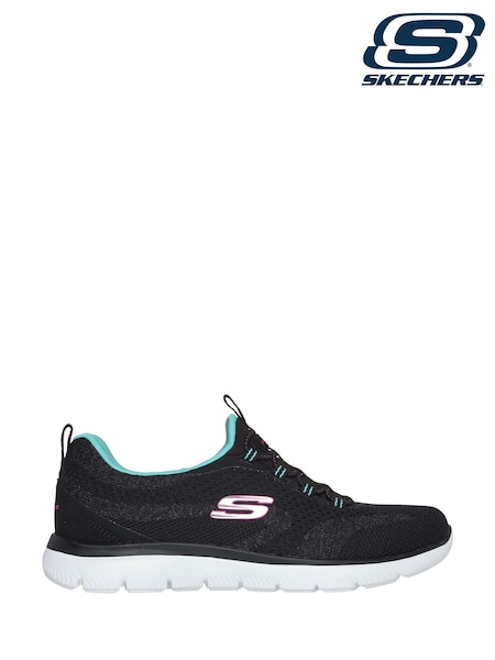 Skechers Black Chrome Womens Summits Trainers (AE6141) | £59