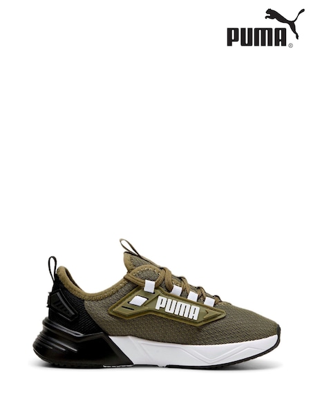 Puma Green Boys Retaliate 3 Running Shoes (AE6257) | £40