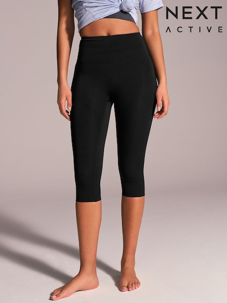 Black Active Power Capri Leggings (AE6290) | £18