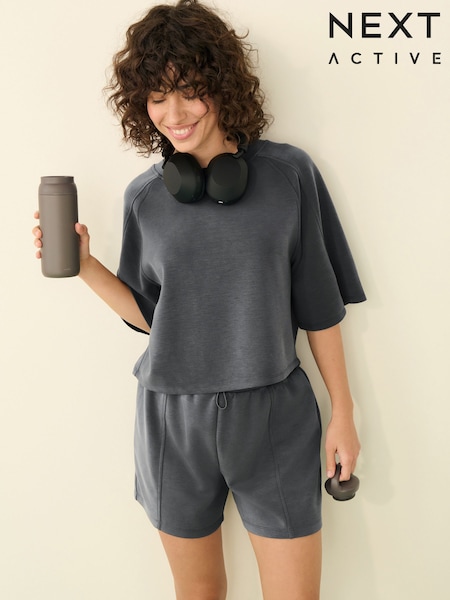 Charcoal Grey Active Modal Supersoft Short Sleeve T-Shirt (AE6323) | £28